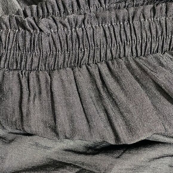 NWT LuLaRoe Dianne Pants Gray Wide Leg Tie Waist Size M - Picture 8 of 12